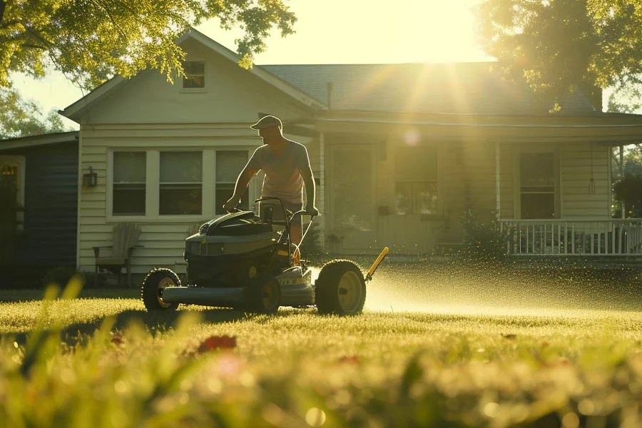 electric walk behind lawn mowers